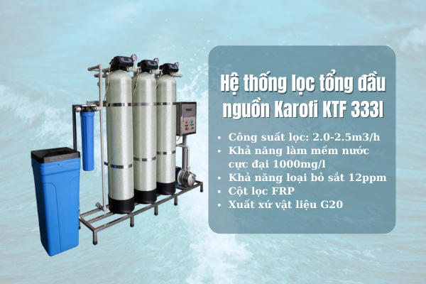 máy lọc nước đầu nguồn karofi ktf 333c