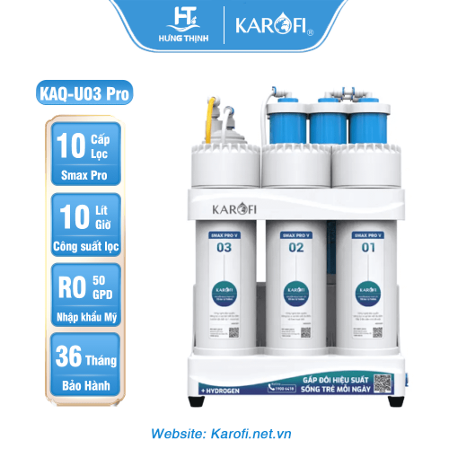 Máy lọc nước RO Karofi KAQ-U03 Pro