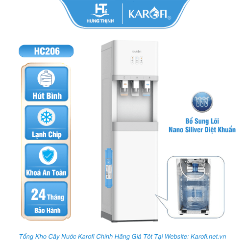 Cây nước nóng lạnh Karofi HCV206