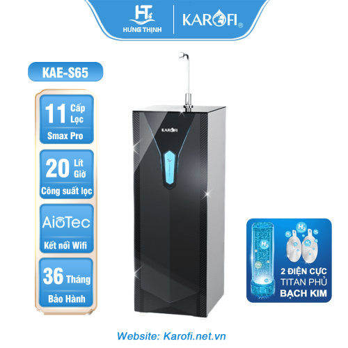 Máy lọc nước Hydro-ion kiềm Karofi KAE-S65